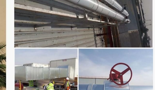 Mechanical installations and ductwork at the PepsiCo factory